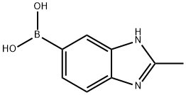 Boronic acid, B-(2-methyl-1H-benzimidazol-6-yl)-,1314358-26-3,结构式