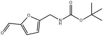 Carbamic acid, N-[(5-formyl-2-furanyl)methyl]-, 1,1-dimethylethyl ester Structure