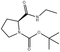 tert-butyl (2S)-2-(ethylcarbamoyl)pyrrolidine-1-carboxylate Structure