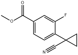 4-(1-氰基环丙基)-3-氟苯甲酸甲酯 结构式