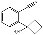 2-(1-aminocyclobutyl)benzonitrile Struktur