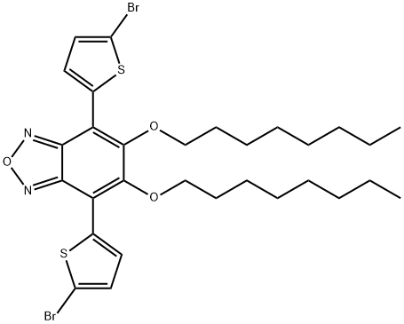 4,7-Bis(5-bromothiophen-2-yl)-5,6-bis(octyloxy)benzo[c ][1,2,5] oxadiazole Structure