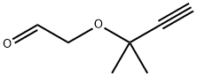 2-((2-Methylbut-3-yn-2-yl)oxy)acetaldehyde 化学構造式