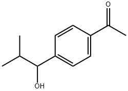 1-[4-(1-Hydroxy-2-methylpropyl)phenyl]ethanone Struktur