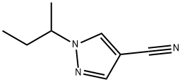 1-sec-Butyl-1H-pyrazole-4-carbonitrile Structure