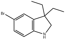 5-溴-3,3-二乙基二氢吲哚,1315366-11-0,结构式