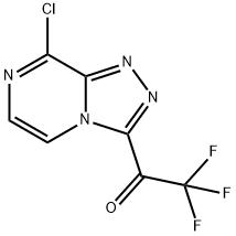 1-(8-氯-[1,2,4]三唑并[4,3-A]吡嗪-3-基)-2,2,2-三氟乙烷-1-酮 结构式