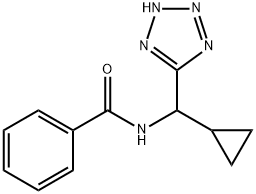 Benzamide, N-(cyclopropyl-2H-tetrazol-5-ylmethyl)- Structure