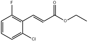 trans-ethyl-3-(2-chloro-6-fluorophenyl)acrylate 结构式