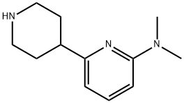 2-Pyridinamine,N,N-dimethyl-6-(4-piperidinyl)- 结构式