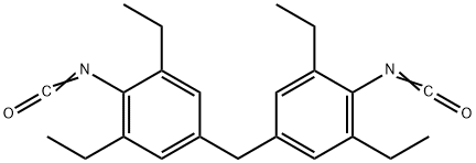 Benzene, 1,1'-methylenebis[3,5-diethyl-4-isocyanato-,13172-26-4,结构式