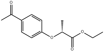 Propanoic acid, 2-(4-acetylphenoxy)-, ethyl ester, (2R)- Struktur