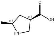 3-Pyrrolidinecarboxylic acid, 5-methyl-, (3R,5S)-rel- Structure