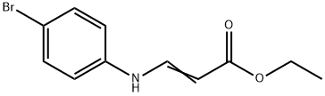 2-Propenoic acid, 3-[(4-bromophenyl)amino]-, ethyl ester Struktur