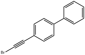 1,1'-Biphenyl, 4-(2-bromoethynyl)- Structure