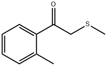 2-(甲硫基)-1-(邻甲苯基)乙烷-1-酮, 132310-49-7, 结构式