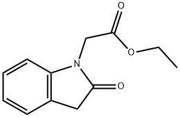 2,3-二氢-2-氧代-1H-吲哚-1-乙酸乙酯,132382-20-8,结构式