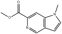 1H-Pyrrolo[3,2-c]pyridine-6-carboxylic acid, 1-methyl-, methyl ester 化学構造式