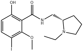 Benzamide, N-[[(2S)-1-ethyl-2-pyrrolidinyl]methyl]-6-hydroxy-3-iodo-2-methoxy- Structure