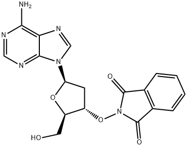 2',3'-dideoxy-3'-[(1,3-dihydro-1,3-dioxo-2H-isoindol-2-yl)oxy]-Adenosine,132471-93-3,结构式
