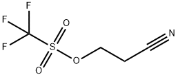 Methanesulfonic acid, 1,1,1-trifluoro-, 2-cyanoethyl ester Structure