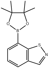 1,2-Benzisothiazole, 7-(4,4,5,5-tetramethyl-1,3,2-dioxaborolan-2-yl)- Structure