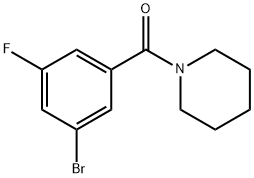 Methanone, (3-bromo-5-fluorophenyl)-1-piperidinyl- Structure