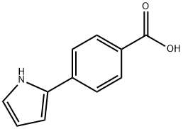 Benzoic acid, 4-(1H-pyrrol-2-yl)- Structure