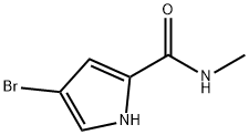 1H-Pyrrole-2-carboxamide, 4-bromo-N-methyl-,132911-43-4,结构式