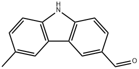 9H-Carbazole-3-carboxaldehyde, 6-methyl- Structure