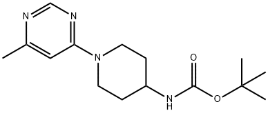 [1-(6-Methyl-pyrimidin-4-yl)-piperidin-4-yl]-carbamic acid tert-butyl este