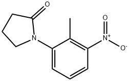 1-(2-methyl-3-nitrophenyl)pyrrolidin-2-one 化学構造式