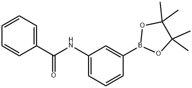 3-(苯甲酰胺基)苯硼酸频哪醇酯, 1330596-14-9, 结构式