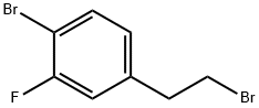1-Bromo-4-(2-bromoethyl)-2-fluorobenzene, 1331944-02-5, 结构式