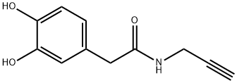 Benzeneacetamide, 3,4-dihydroxy-N-2-propyn-1-yl- Structure