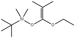 Silane, (1,1-dimethylethyl)[(1-ethoxy-2-methyl-1-propen-1-yl)oxy]dimethyl- Struktur