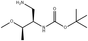 Carbamic acid, N-[(1R,2R)-1-(aminomethyl)-2-methoxypropyl]-, 1,1-dimethylethyl ester|1,1-二甲基乙基N-[(1R,2R)-1-(氨基甲基)-2-甲氧基丙基]氨基甲酸酯