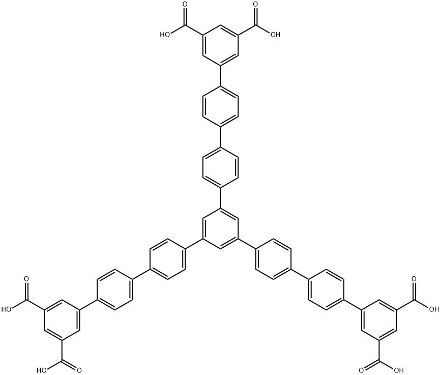5`` '-(3' ', 5' '-dicarboxy [1,1': 4 ', 1' '-terphenyl] -4-yl) [1,1': 4 ', 1' ' : 4 '', 1 '' ': 3' '', 1 '' '': 4 '' '', 1 '' '' ': 4' '' '', 1 '' '' ''-seven Phenyl) -3,3 '' '' '', 5,5 '' '' ''-tetracarboxylic acid Structure