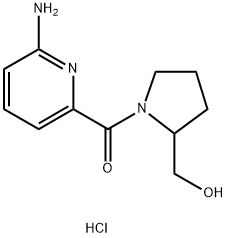 [1-(6-aminopyridine-2-carbonyl)pyrrolidin-2-yl]methanol hydrochloride,1334148-38-7,结构式