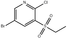 5-Bromo-2-chloro-3-(ethanesulfonyl)pyridine Struktur