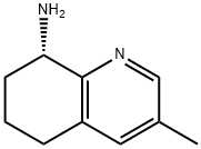(S)-3-Methyl-5,6,7,8-tetrahydroquinolin-8-amine 化学構造式
