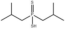 Sodium bis(2-methylpropyl)dithiophosphinic acid,13360-80-0,结构式