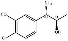 5-((1S,2R)-1-AMINO-2-HYDROXYPROPYL)-2-CHLOROPHENOL Struktur