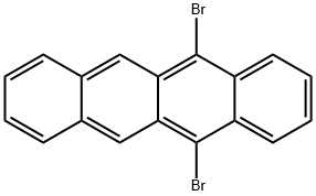 Naphthacene, 5,12-dibromo- Struktur