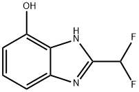 2-(difluoromethyl)-1H-benzo[d]imidazol-7-ol Struktur