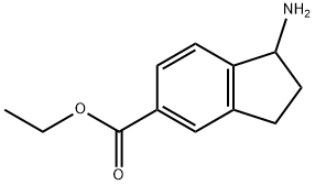 ethyl 1-amino-2,3-dihydro-1H-indene-5-carboxylate 结构式