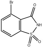 4-溴苯并[D]异噻唑-3(2H)-1,1-二氧化物 结构式