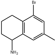 5-BROMO-7-METHYL-1,2,3,4-TETRAHYDRONAPHTHYLAMINE 结构式