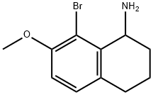 1-Naphthalenamine, 8-bromo-1,2,3,4-tetrahydro-7-methoxy- 结构式