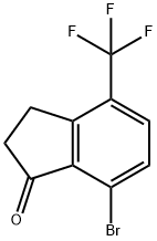 1H-Inden-1-one, 7-bromo-2,3-dihydro-4-(trifluoromethyl)- Structure